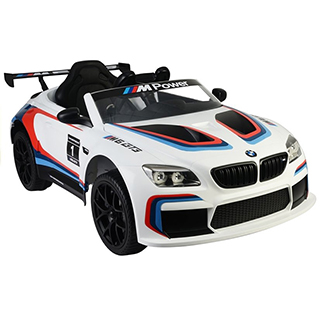 Megacar BMW M6 GT3, 2x45W, 12V 7Ah, biele