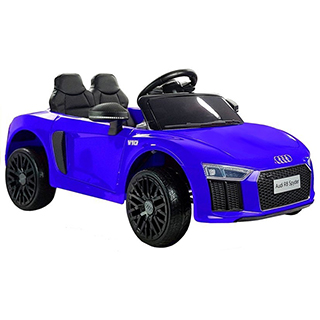 Detské elektrické autíčko Megacar Audi R8 Spyder, 2x45W, 2x6V 4,5Ah, modré