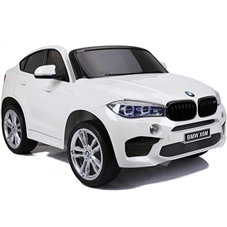 Megacar BMW X6M Nové, 2x120W, 12V 10Ah, biele