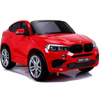 Megacar BMW X6M Nové, 2x120W, 12V 10Ah, červené