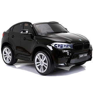 Megacar BMW X6M Nové, 2x120W, 12V 10Ah, čierne lakované