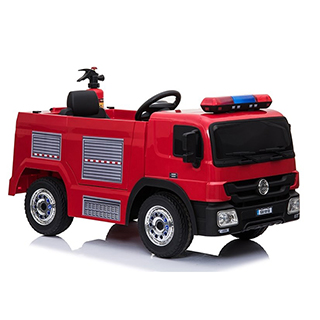 Detské elektrické autíčko Megacar Hasičské auto SX1818, 2x45W, 12V 7Ah, červené