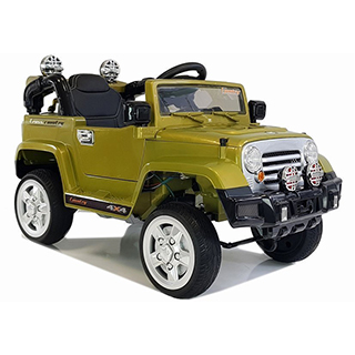 Megacar Jeep JJ245, 2x45W, 2x6V 4Ah, zelený