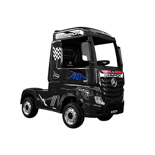 Megacar Mercedes Actros HL358, MP4, 4x45W, 2x12V 7Ah, čierny lakovaný