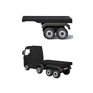 Megacar Náves k detskému kamiónu Mercedes Actros HL358, čierny
