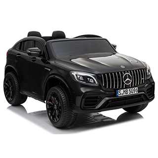 Megacar Mercedes GLC 63S, dvojmiestne, 4x45W, 12V 10Ah, čierne lakované