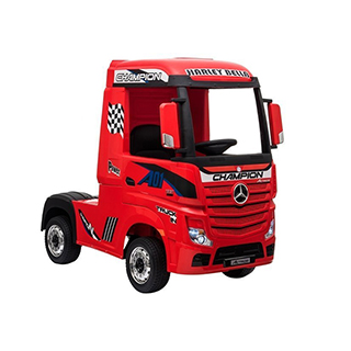 Megacar Mercedes Actros HL358, 4x45W, 2x12V 7Ah, červený