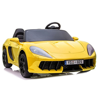 Detské dvojmiestne športové elektrické autíčko Megacar YSA021A, 180W, 24V 7Ah, žlté