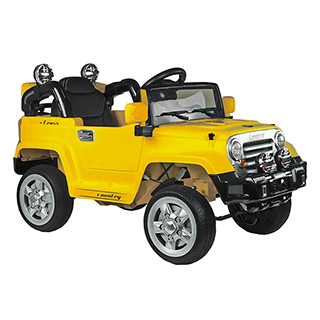 Megacar Jeep JJ245, 2x45W, 2x6V 4Ah, žltý
