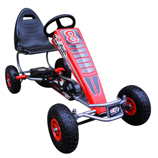 Megacar šľapacia kára GM5, veľká, červená