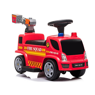 Detské elektrické autíčko Megacar Hasičské auto s rebríkom GTS6688-B , 45W, 6V 4,5Ah, červené
