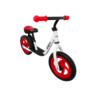 Odrážadlo balančný bicykel R-SPORT RM5, 85x59x42 cm, penové EVA kolesá 28 cm, bielo-červené