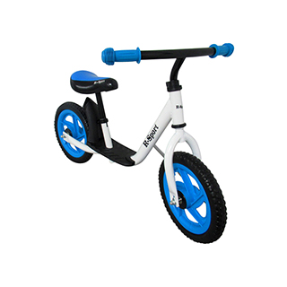 Odrážadlo balančný bicykel R-SPORT RM5, 85x59x42 cm, penové EVA kolesá 28 cm, bielo-modré