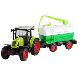 LEANTOYS Farmland detský traktor s cisternou, 37,5 cm