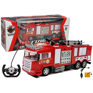 LEANTOYS Fire Rescue detské hasičské autíčko s rebríkom R/C