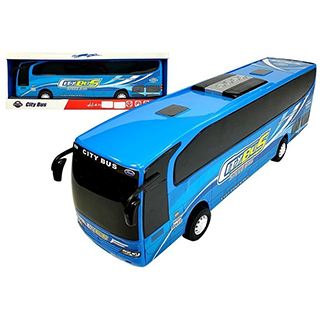 LEANTOYS detský mestský autobus, 54 cm, modrý