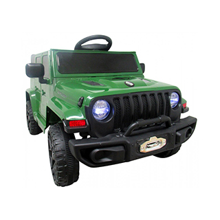 Megacar Cabrio Jeep FM3,  2x30W, 2x6V 4Ah, zelené