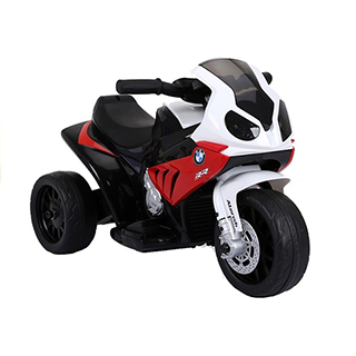 Megacar BMW S1000RR trojkolesová, 1x35W, 6V 4,5Ah, červená