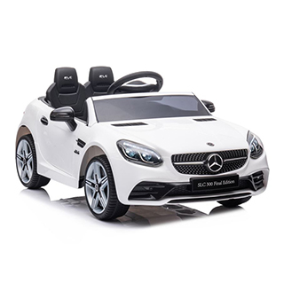 Megacar detské eletrické autíčko Mercedes SLC300, 2x45W, 2x6V 4,5Ah, biele