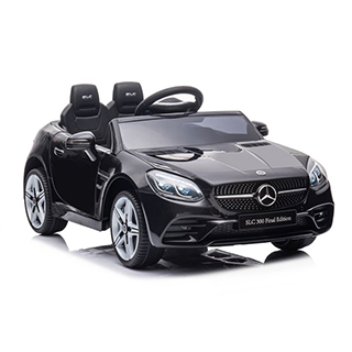 Megacar detské eketrické autíčko Mercedes SLC300, 2x45W, 2x6V 4,5Ah, čierne