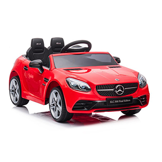 Megacar detské eketrické autíčko Mercedes SLC300, 2x45W, 2x6V 4,5Ah, červené