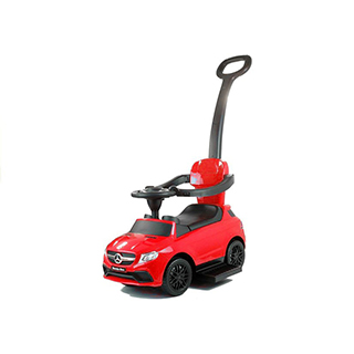 Megacar Mercedes 3288 s vodiacou tyčou, 85cm x 30cm x 89cm, červené