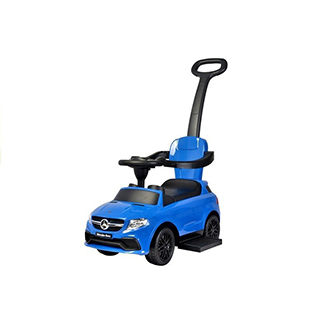 Megacar Mercedes 3288 s vodiacou tyčou, 85cm x 30cm x 89cm, modré