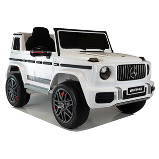 Megacar Mercedes G63, 2x45W, 12V 7Ah, biele