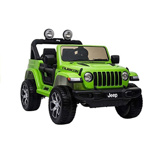 Megacar Jeep Wrangler Rubicon 4x4 , 4x45W, 12V 10Ah, zelený