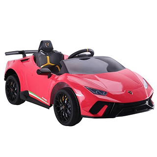 Megacar Lamborghini Huracan, 4x45W, 12V 4,5Ah, červené