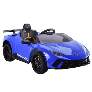 Športové detské elektrické autíčko Megacar Lamborghini Huracan, 4x45W, 12V 4,5Ah, modré