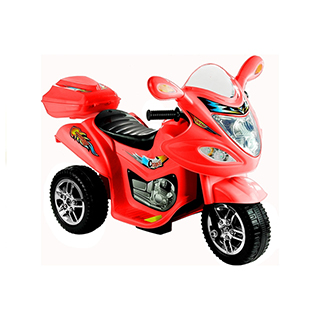 Megacar detská elektrická motorka BJX-88, trojkolesová, 18W, 6V 4,5Ah, červená