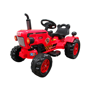Megacar Traktor s vlečkou CM5, 1x30W, 1x6V 4,5Ah, červený