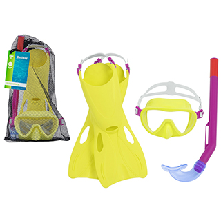 Detská potápačská súprava Bestway 25039, žltá, 3-6 rokov