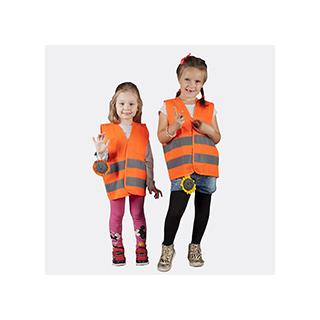 Reflexná vesta pre deti K201/P, oranžová