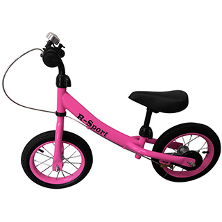 Odrážadlo balančný bicykel R-SPORT RM3, 82x64x42 cm, nafukovacie kolesá 28 cm, ružové