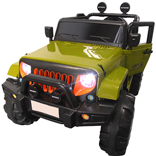Megacar JEEP XM3 4x4 veľký, 4 x 30 W, 12V, zelený