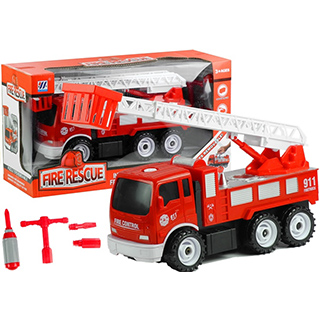 LEANTOYS detské hasičské autíčko FIRE RESCUE