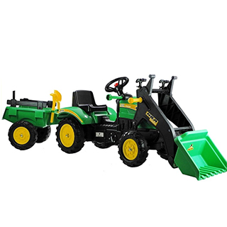 Megacar šľapací traktor HERMAN zelený