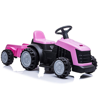 Megacar detský elektrický traktor TR1908T, 1x45W, 1 x 6V, 4Ah, ružový
