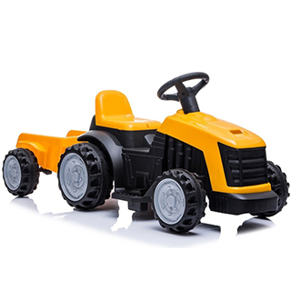 Megacar detský elektrický traktor TR1908T, 1x45W, 1 x 6V, 4Ah, žltý