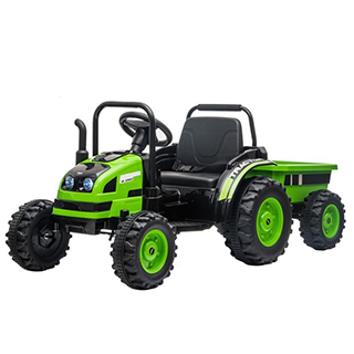 Megacar detský elektrický traktor HL388, 2x45W, 1 x 6V 7Ah, zelený