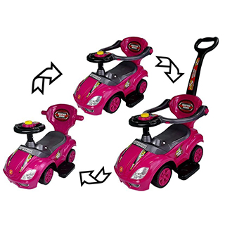 Megacar 3v1, ružové