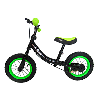 Odrážadlo balančný bicykel R-SPORT RM3, 82x64x42 cm, nafukovacie kolesá 28 cm, zeleno-čierna